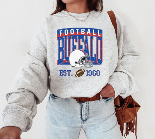 Buffalo Football EST. 1960 Retro Crewneck