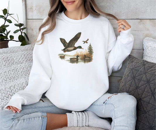 Mallard Duck Nature Sweatshirt – Gildan 18000