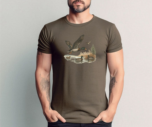Vintage Mallard Duck Hunting Tee – Bella Canvas 3001
