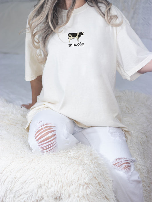 Mooody Cow Graphic Tee – Comfort Colors 1717