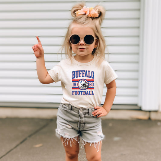 Buffalo Football Toddler T-Shirt – 1960 Vintage Stripe Design